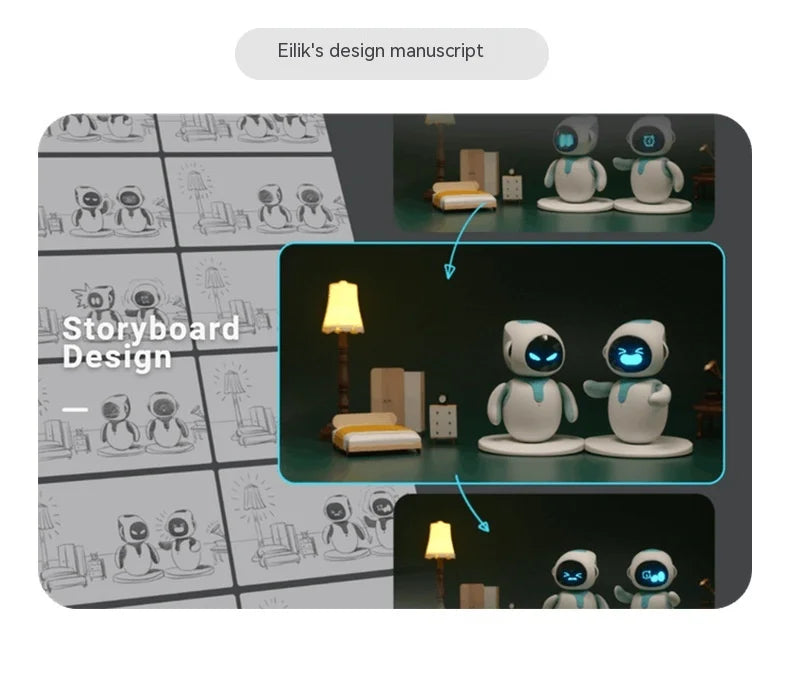 Eilik Smart Robot Pet Ai Emotional Interaction Companion Desktop Toy custom Robot Long Battery Life Gifts For Home Robot gift