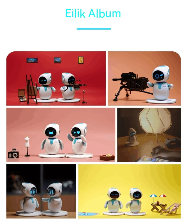 Eilik Smart Robot Pet Ai Emotional Interaction Companion Desktop Toy custom Robot Long Battery Life Gifts For Home Robot gift
