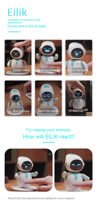 Eilik Smart Robot Pet Ai Emotional Interaction Companion Desktop Toy custom Robot Long Battery Life Gifts For Home Robot gift